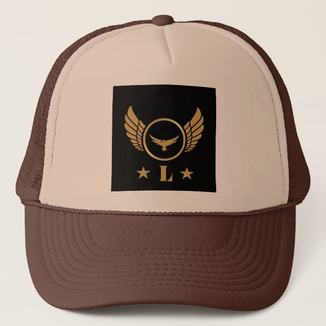 Gorra De Camionero Lovely Personalizado L Letra inicial Personalized- (Anverso)
