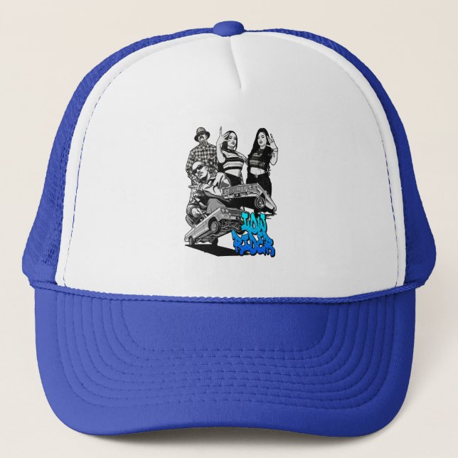 Gorra De Camionero Lowrider Urban Art – Chicano Streetwear Culture (Anverso)