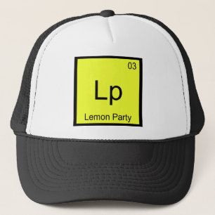 Gorra De Camionero Lp - Camiseta Meme Símbolo Elemento Químico Lemon