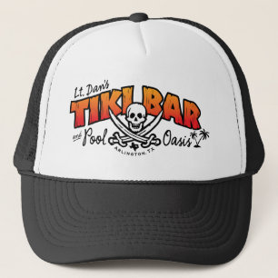 Gorra De Camionero Lt. Barra de Tiki de Dan y mercancía del oasis de
