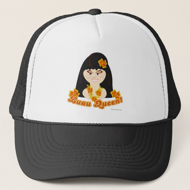 Gorra De Camionero Luau Queen (Anverso)