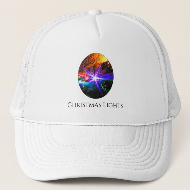 Gorra De Camionero Luces de Navidad (Anverso)