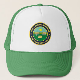 Gorra De Camionero Lucha contra el calentamiento global energía solar