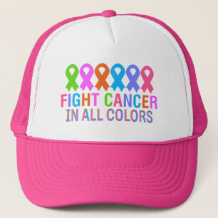 Gorra De Camionero Lucha contra el cáncer en todos los colores contra