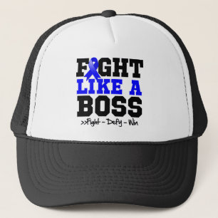 Gorra De Camionero Lucha del cáncer de colon como Boss