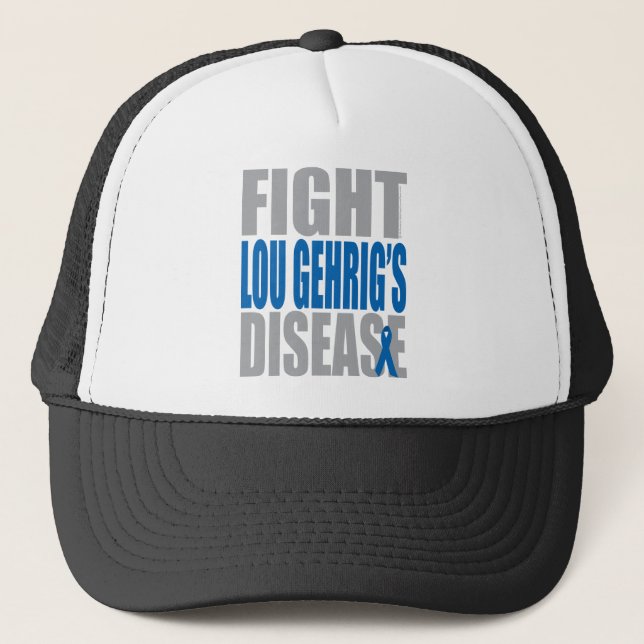 Gorra De Camionero Lucha Lou Gehrig's Disease (Anverso)