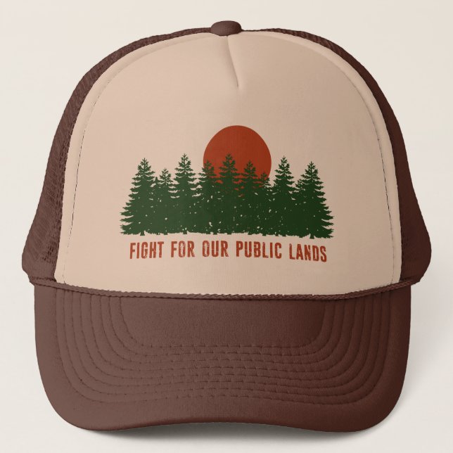 Gorra De Camionero Lucha Por Nuestras Tierras Públicas (Anverso)