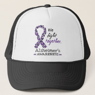 Gorra De Camionero Luchamos juntos - Conciencia sobre el Alzheimer