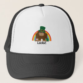 Gorra De Camionero Lucky Bigfoot Leprechaun