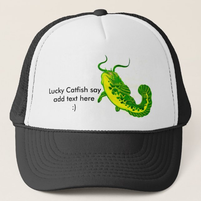 Gorra De Camionero Lucky Catfish (Anverso)
