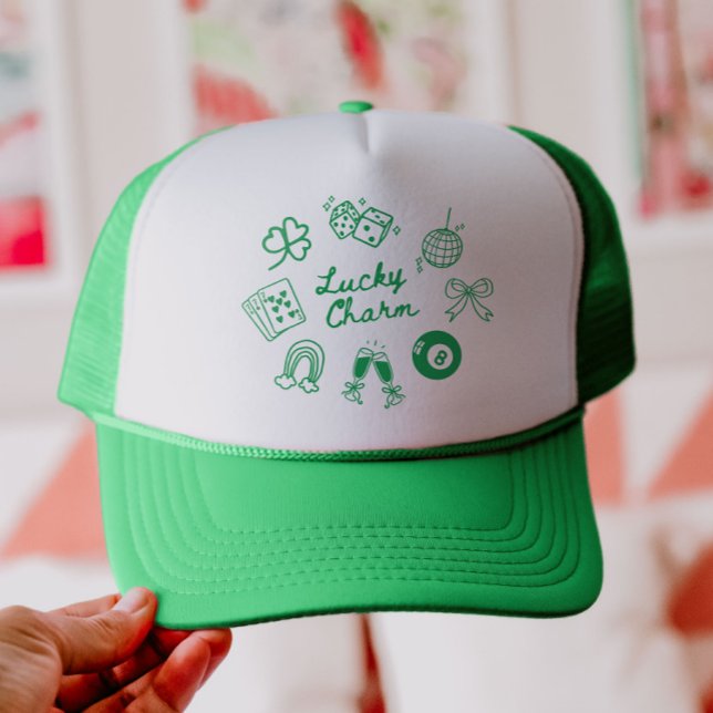 Gorra De Camionero Lucky Charm St Patricks Day Lucky Clover (Subido por el creador)