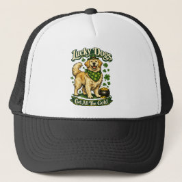 Gorra De Camionero Lucky Dogs Get All The Gold St Patricks Cap