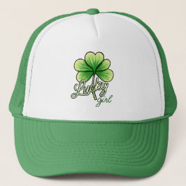 Gorra De Camionero Lucky Girl Clover St. Patrick's Day
