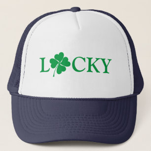 Gorra De Camionero Lucky Green Clover shamrock St. Patrick's Day