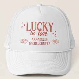 Gorra De Camionero Lucky in Love Hand Drawn Casino Vegas Bachelorette