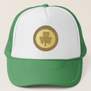 Gorra De Camionero Lucky Irish Shamrock Gold Coin
