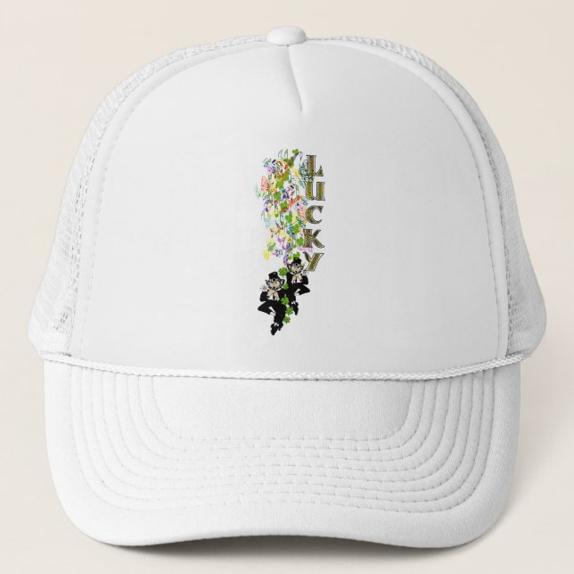 Gorra De Camionero Lucky Leprechaun (Anverso)