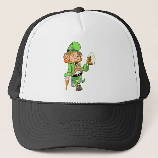 Gorra De Camionero Lucky Leprechaun (Anverso)