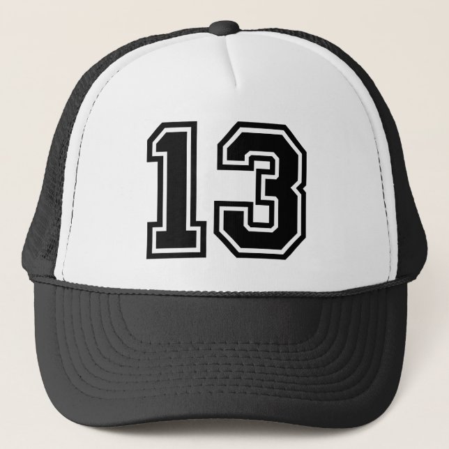 Gorra De Camionero Lucky Number 13 Classic (Anverso)