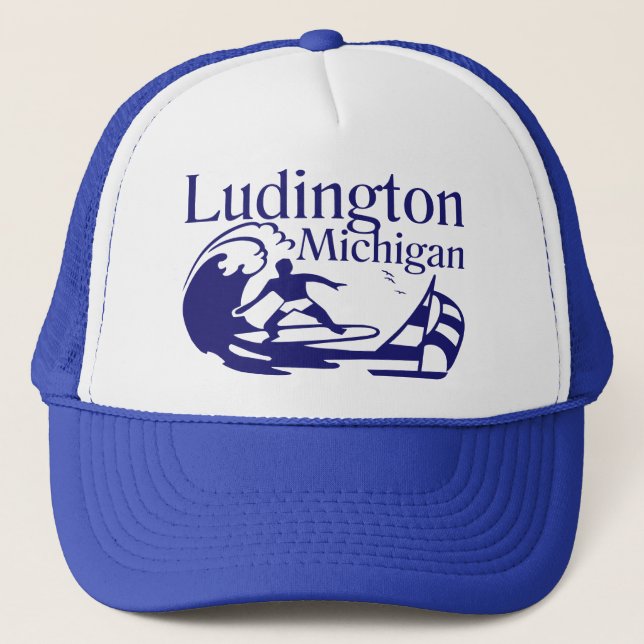 Gorra De Camionero Ludington Michigan (Anverso)