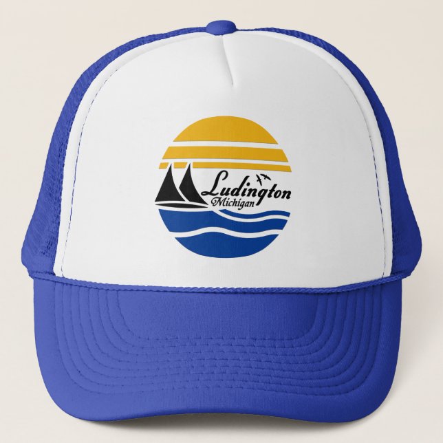 Gorra De Camionero Ludington Michigan 2 (Anverso)