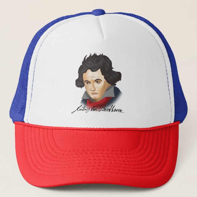 Gorra De Camionero Ludwig van Beethoven im Personalizado Stil (Anverso)