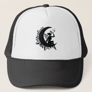 Gorra De Camionero Luna de hadas y tabaco de hojas