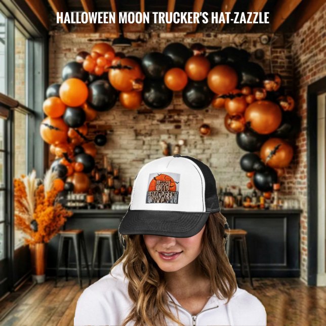 Gorra De Camionero Luna de Halloween (Subido por el creador)