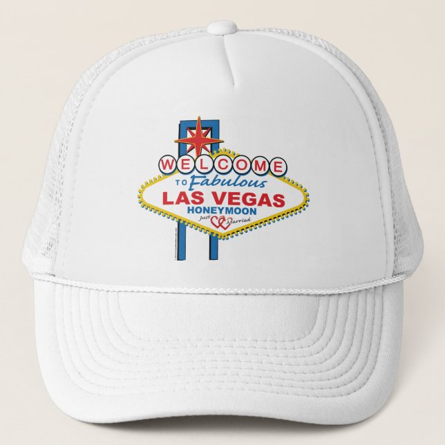Gorra De Camionero Luna de miel de Las Vegas (Anverso)