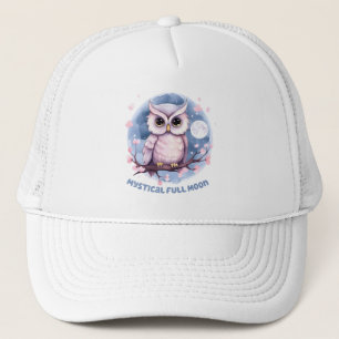 Gorra De Camionero Luna llena mística - cielo nocturno púrpura Pastel
