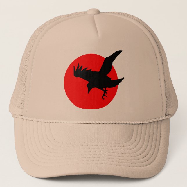 Gorra De Camionero Luna roja de sangre llena Feliz Halloween (Anverso)