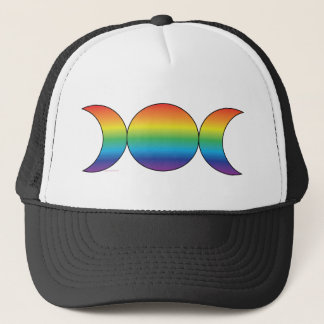 Gorra De Camionero Luna triple del arco iris