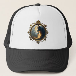 Gorra De Camionero Lunar Balance – Where Shadows Embrace the Light. 