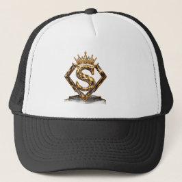 Gorra De Camionero Luxury Golden Letter S Crown Diamond Monogram