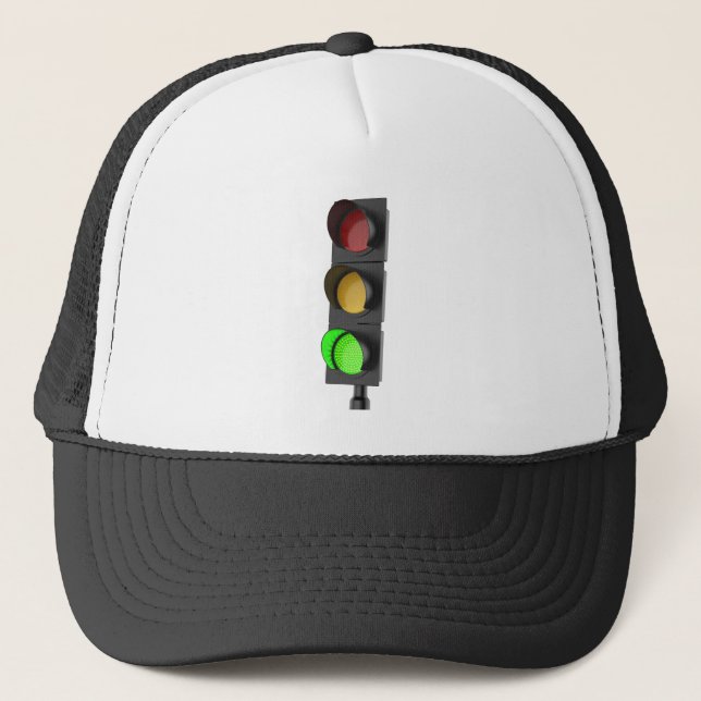 Gorra De Camionero Luz de tráfico verde (Anverso)