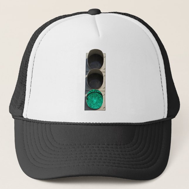 Gorra De Camionero Luz de tráfico - Verde (Anverso)