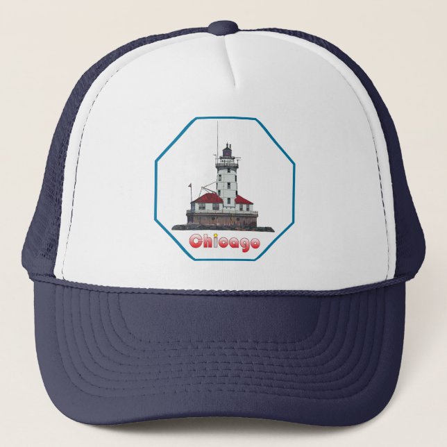Gorra De Camionero Luz del puerto de Chicago (Anverso)