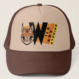 Gorra De Camionero Lynx - Salvaje. Cuidado. Mirando