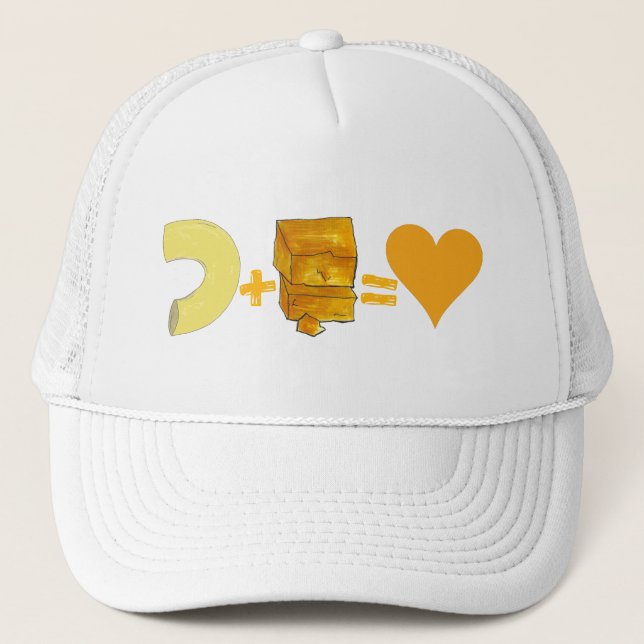 Gorra De Camionero Macaroni y Cheddar Queso Soul Food Foodie (Anverso)