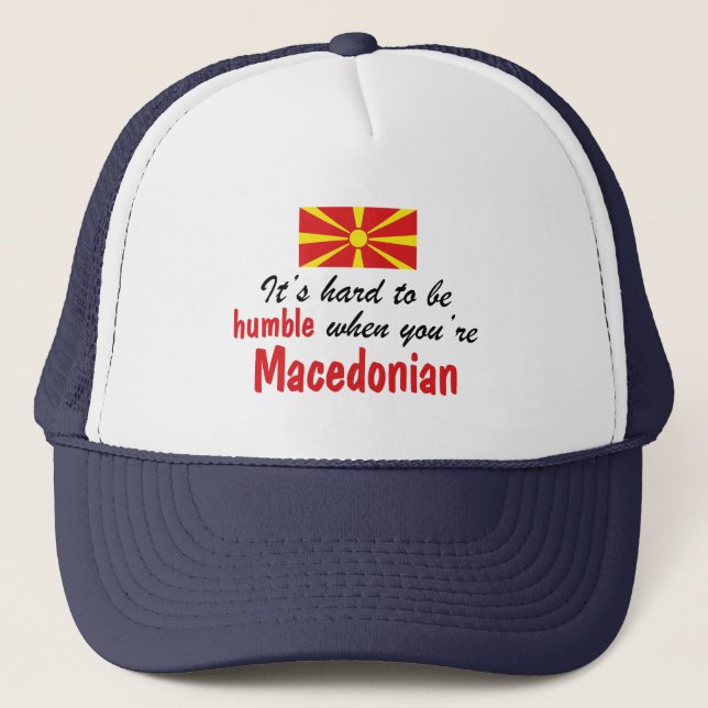 Gorra De Camionero Macedonio humilde (Anverso)