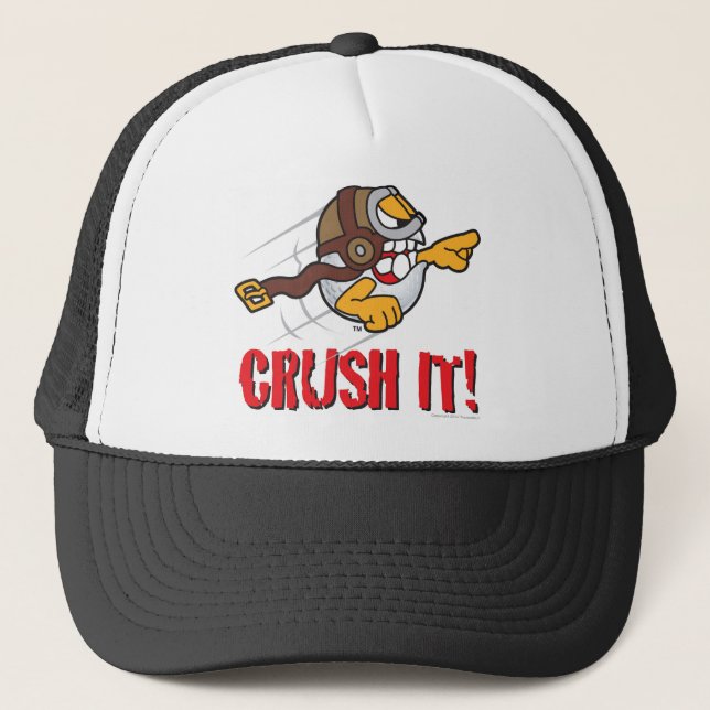 Gorra De Camionero ¡Machaqúelo! Pelota de golf del long drive (Anverso)