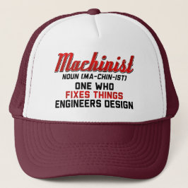 Gorra De Camionero Machinist Noun Machinist significa regalos de inge