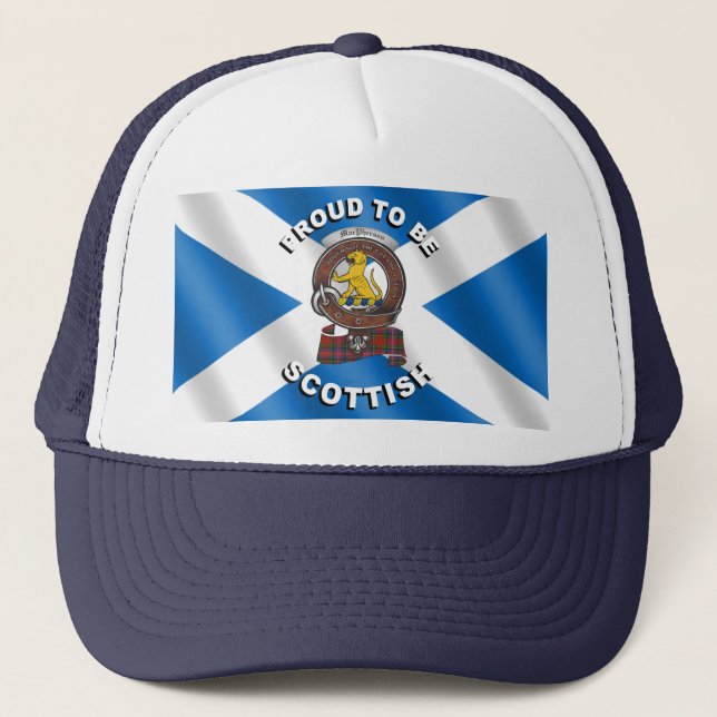 Gorra De Camionero Macpherson Clan Badge Scottish Trucker Hat (Anverso)