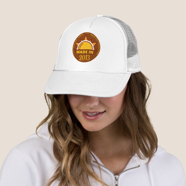 Gorra De Camionero MADE EN 2013 regalo de cumpleaños divertido (In situ)