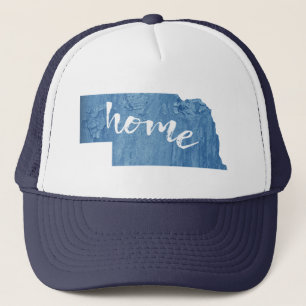 Gorra De Camionero Madera de Nebraska en Casa