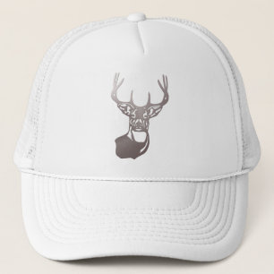 Gorra De Camionero Madera: Deer de cola blanca