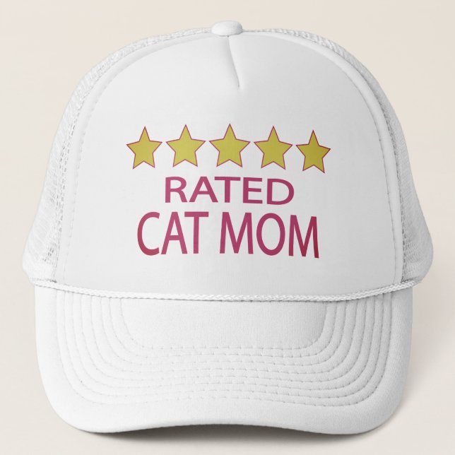 Gorra De Camionero Madre de gato de cinco estrellas (Anverso)