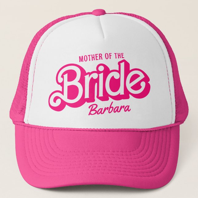 Gorra De Camionero Madre De La Bartolina Rosa De Novia (Anverso)