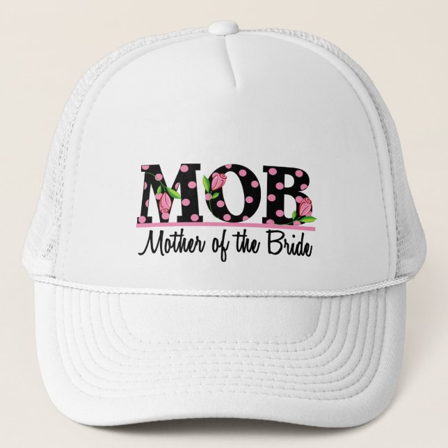Gorra De Camionero Madre de las letras del tulipán de la novia (MOD) (Anverso)