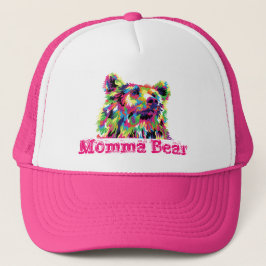 Gorra De Camionero Madre de oso pardo madre de protección de oso
